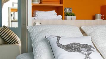 Individually decorated, individually furnished, iron/ironing board