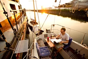 Boat "Kaja" (incl. Cleaning Fee 15 EUR) | Terrace/patio