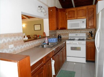 Open kitchen area