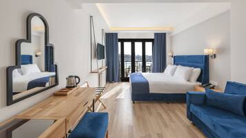 Kamar Deluks, pemandangan laut | Seprai premium, minibar, brankas, dan kedap suara