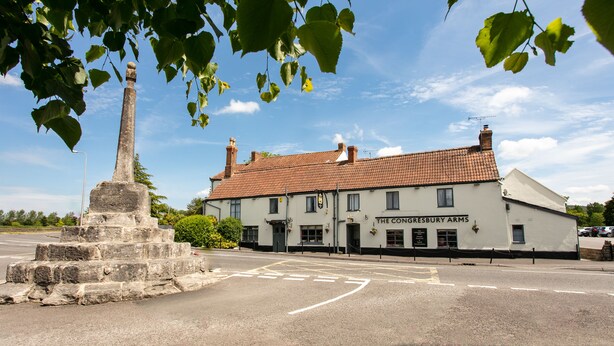 A pub named 'The Congresbury Arms' with a stone monument in front. - The Congresbury Arms (Bristol)