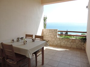 Appartement, 2 chambres, vue sur la mer (5) | Terrasse/patio