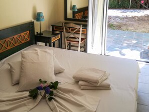 Apartment, 1 Bedroom, Garden View | Iron/ironing board, free cribs/infant beds, free WiFi, bed sheets - Amarylis Apartments (Aigialeia)