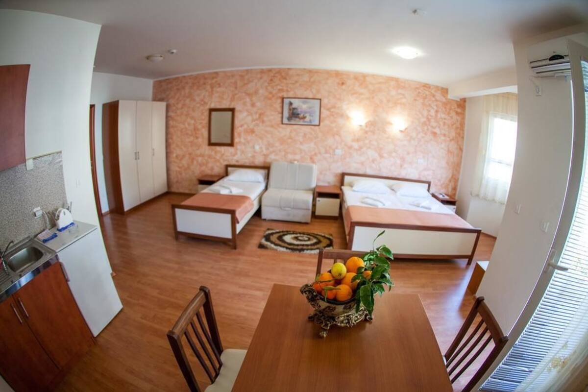 Iron/ironing board, free cots/infant beds, free WiFi, bed sheets