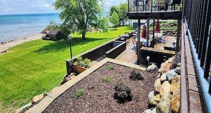 Luxury Lake Huron Lakefront Home w/ Indoor Pool, Spa & Game Room - Sleeps 20!