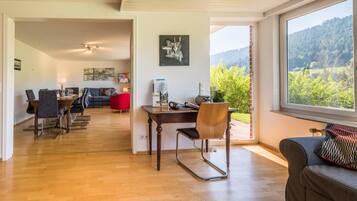 House | Living area | Flat-screen TV, fireplace, DVD player