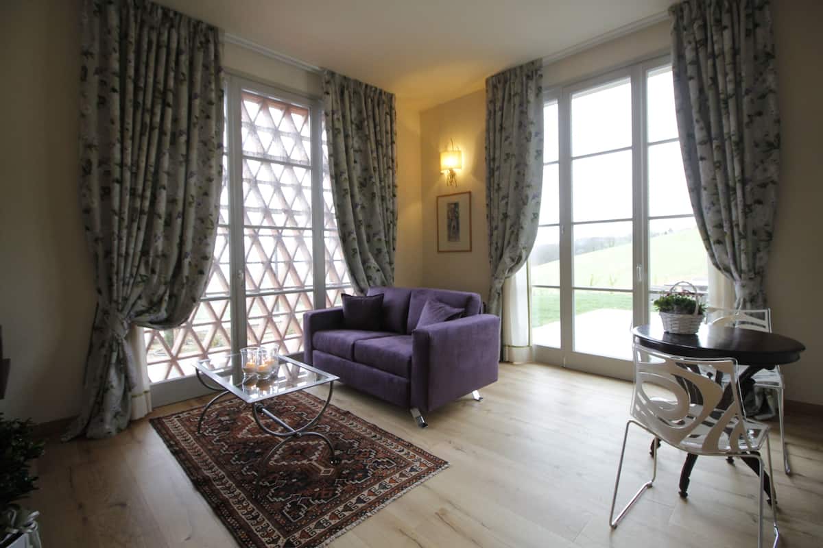 Executive-Suite, Terrasse, Talblick