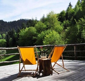 Terrace/patio - Blockhaus Schwarzwald Hütte (Schenkenzell)