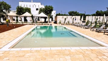 Außenpool (je nach Saison geöffnet), Sonnenschirme