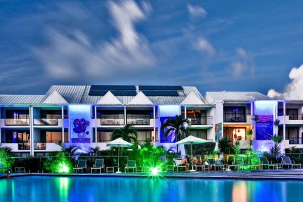 Front of property – evening/night