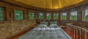 Cabaña estándar, 1 cama King size, vista al río (Torre) | Ropa de cama 