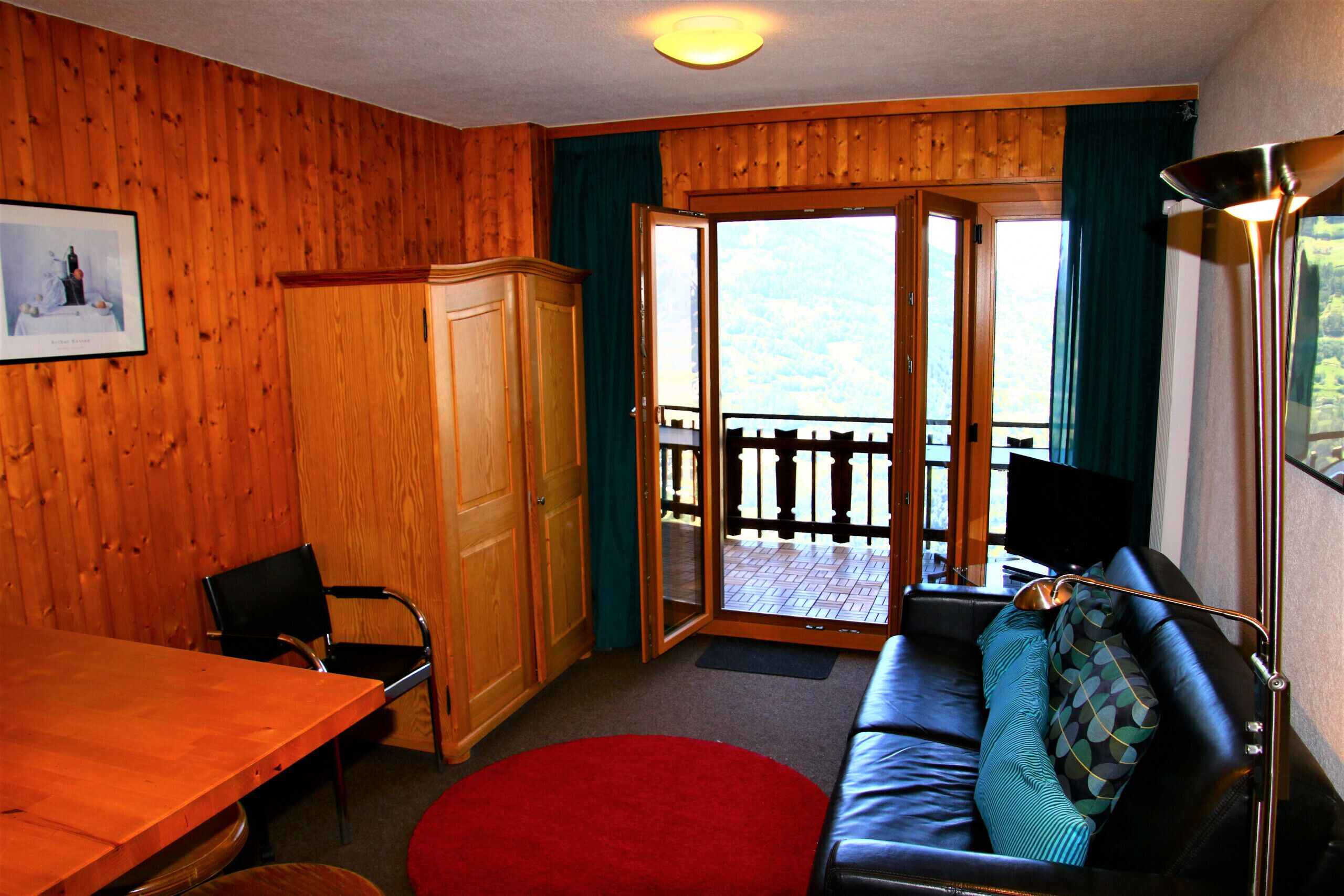 TV, lareira, DVD player