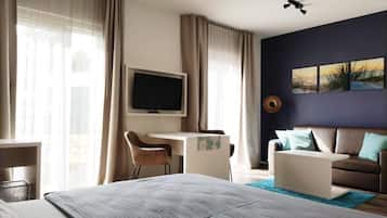 Junior Studio Suite, 1 Double Bed with Sofa bed, Accessible | Desk, laptop workspace, soundproofing, free WiFi
