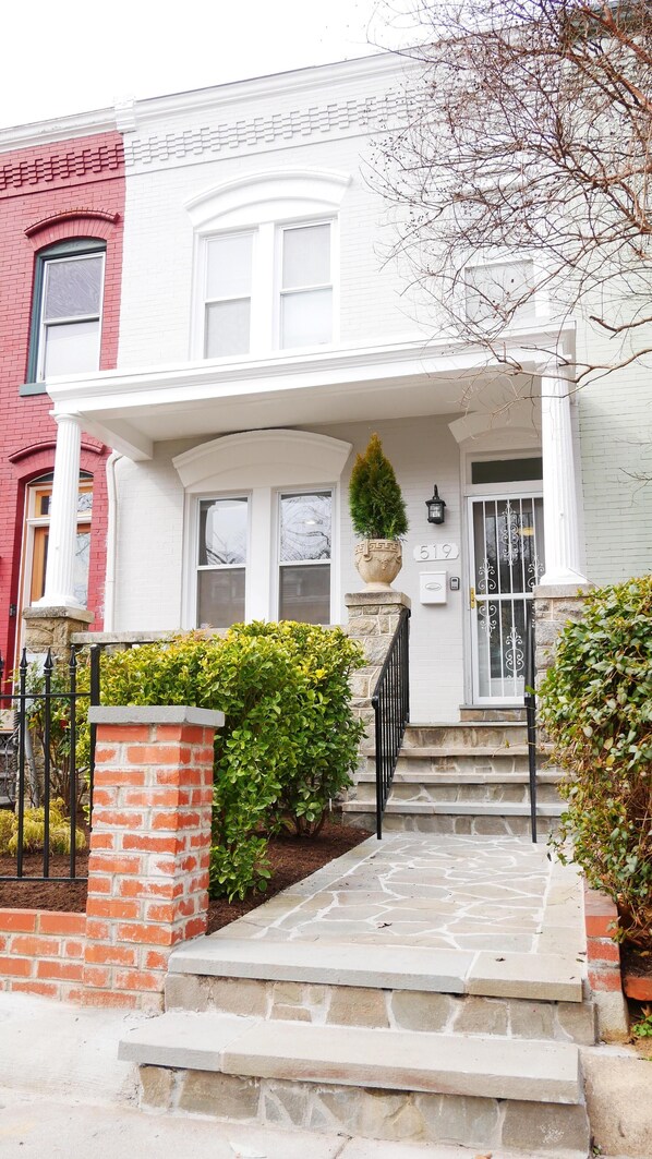 Exterior detail - Capitol Hill Row Home: 1 Block to Metro and Groceries -- and has Garage! (Washington)