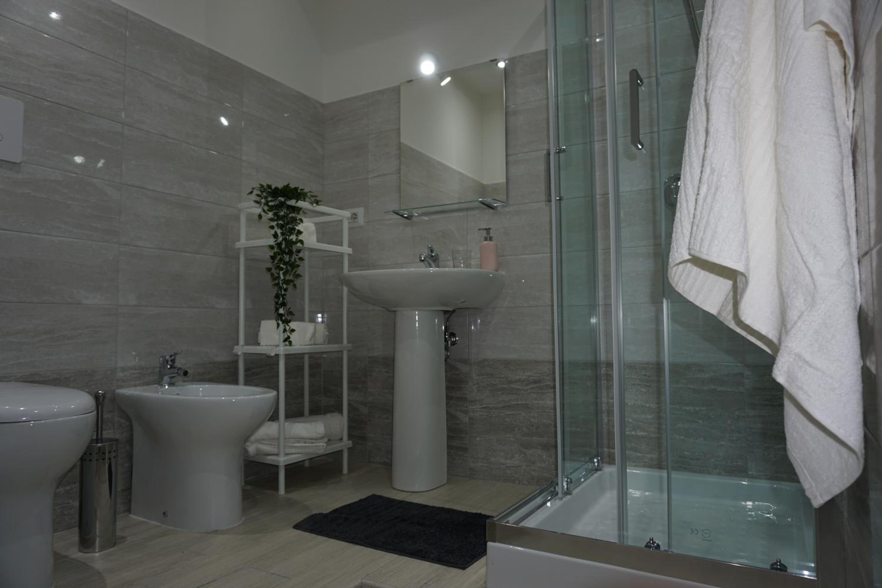 Shower, rainfall showerhead, hair dryer, bidet