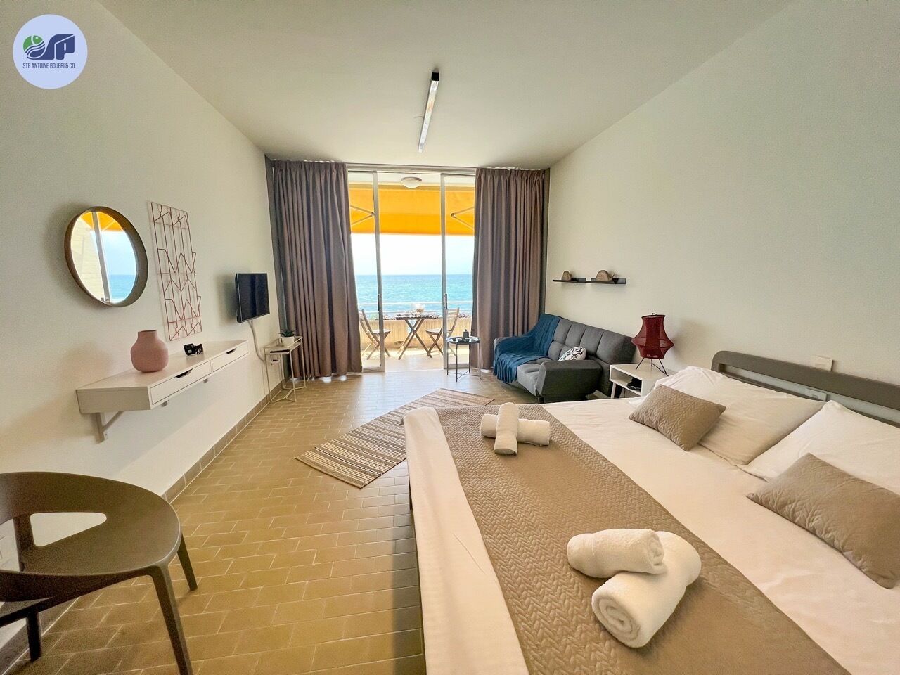 Comfort Double Room, Sea View | In-room safe, individually decorated, laptop workspace, blackout drapes