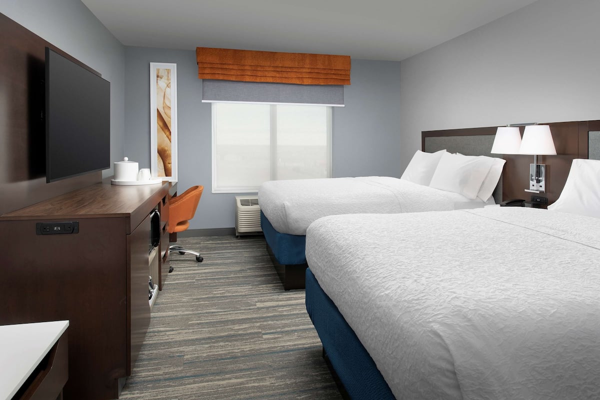 In-room safe, desk, laptop workspace, blackout curtains