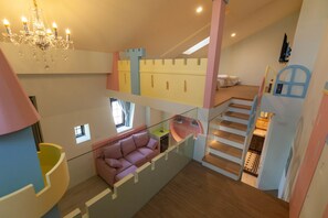 Signature Quadruple Room, Mezzanine | Desk, blackout drapes, soundproofing, free WiFi - Hogwarts Castle Guest House (Wujie)