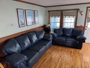 Televisión, reproductor de DVD, libros y estéreo