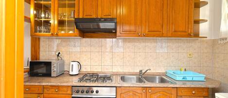 Leilighet – standard, 2 soverom (106/207) | Eget kjøkken | Kjøleskap, ovn, kokeplater og kjøkkenutstyr