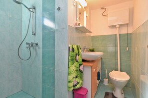 Casa estándar, 3 habitaciones (0259) | Baño | Regadera, secadora de cabello, toallas 