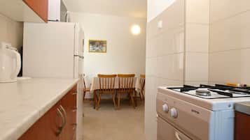 Standard Apartment, 2 Bedrooms (0303) | Private kitchen | Fridge, microwave, stovetop, coffee/tea maker