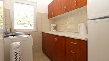 Standard Apartment, 2 Bedrooms (0303) | Private kitchen | Fridge, microwave, stovetop, coffee/tea maker