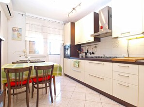 Standard Apartment, 1 Bedroom (0311) | Private kitchen | Fridge, oven, stovetop, electric kettle