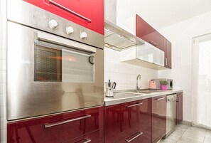 Apartamento estándar, 1 habitación (1366/15971) | Cocina privada | Frigorífico, horno, cafetera o tetera y utensilios de cocina