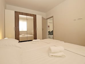Soundproofing, iron/ironing board, free cots/infant beds, free WiFi