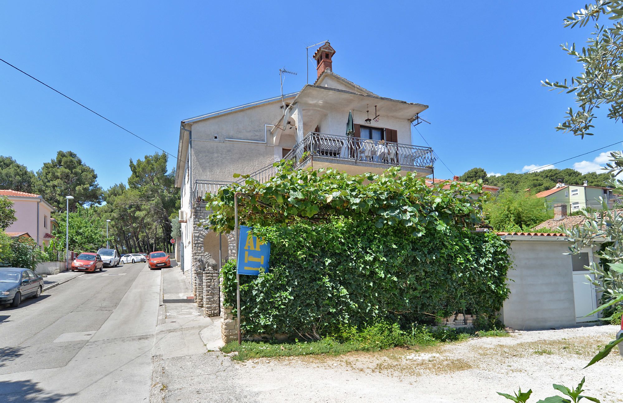 Façade de l’hébergement