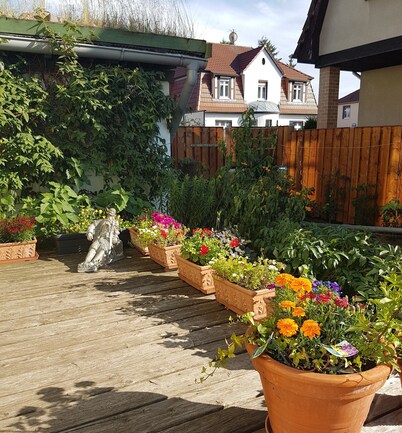 Child-friendly apartment centrally located and close to nature