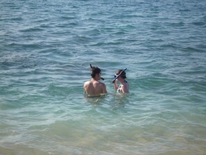 En la playa 