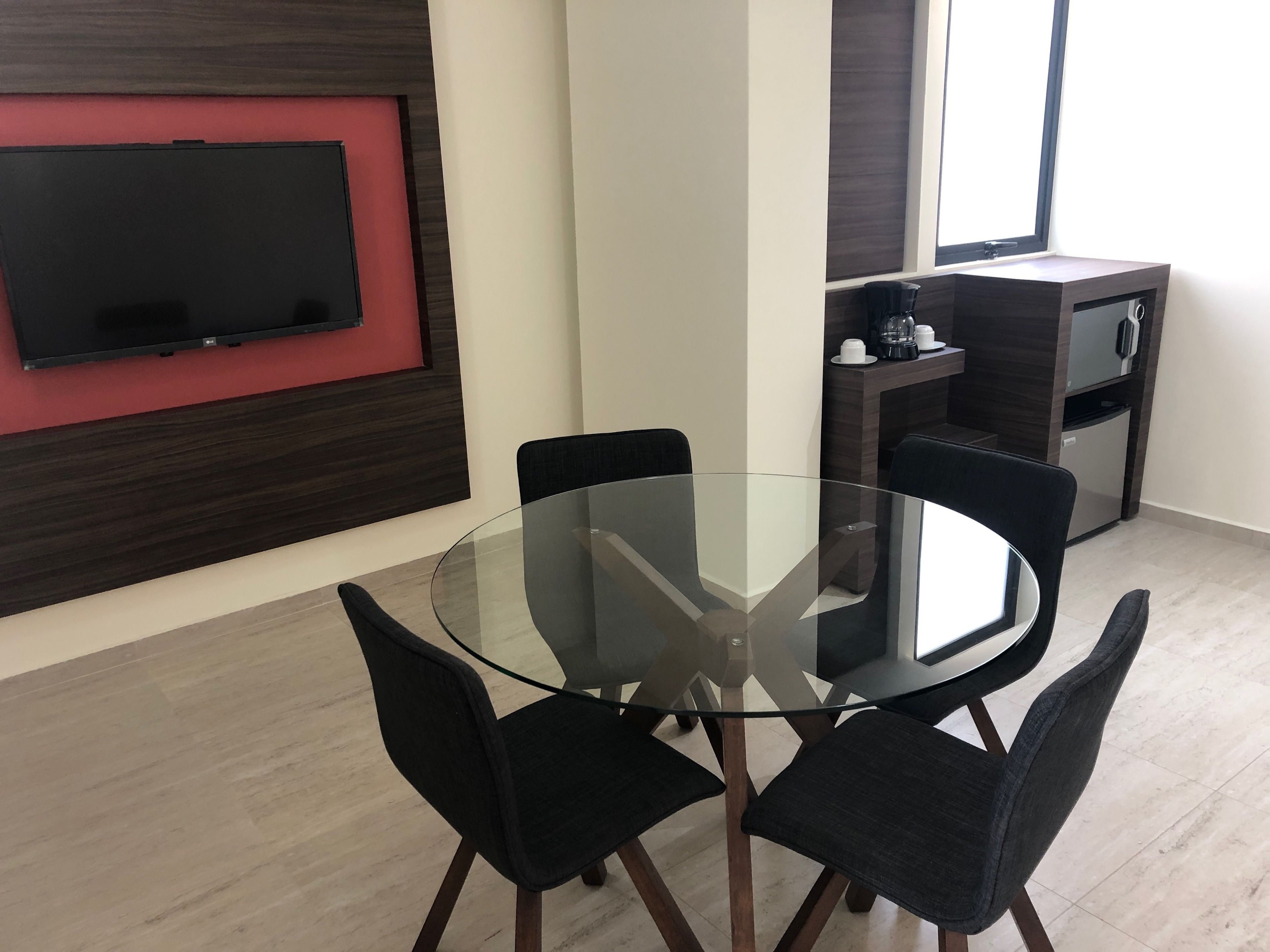 suite, 2 double beds | in-room dining