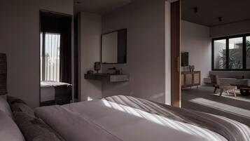 Frigobar, cofres nos quartos, Wi-Fi de cortesia, roupa de cama