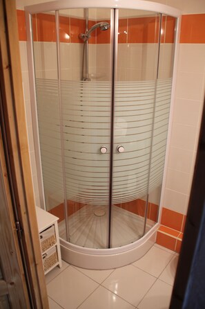 Shower, hair dryer