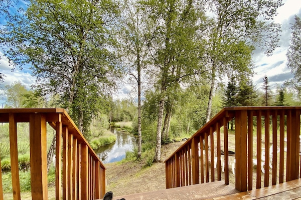 Relax on the deck and take in the sights and sounds of nature.