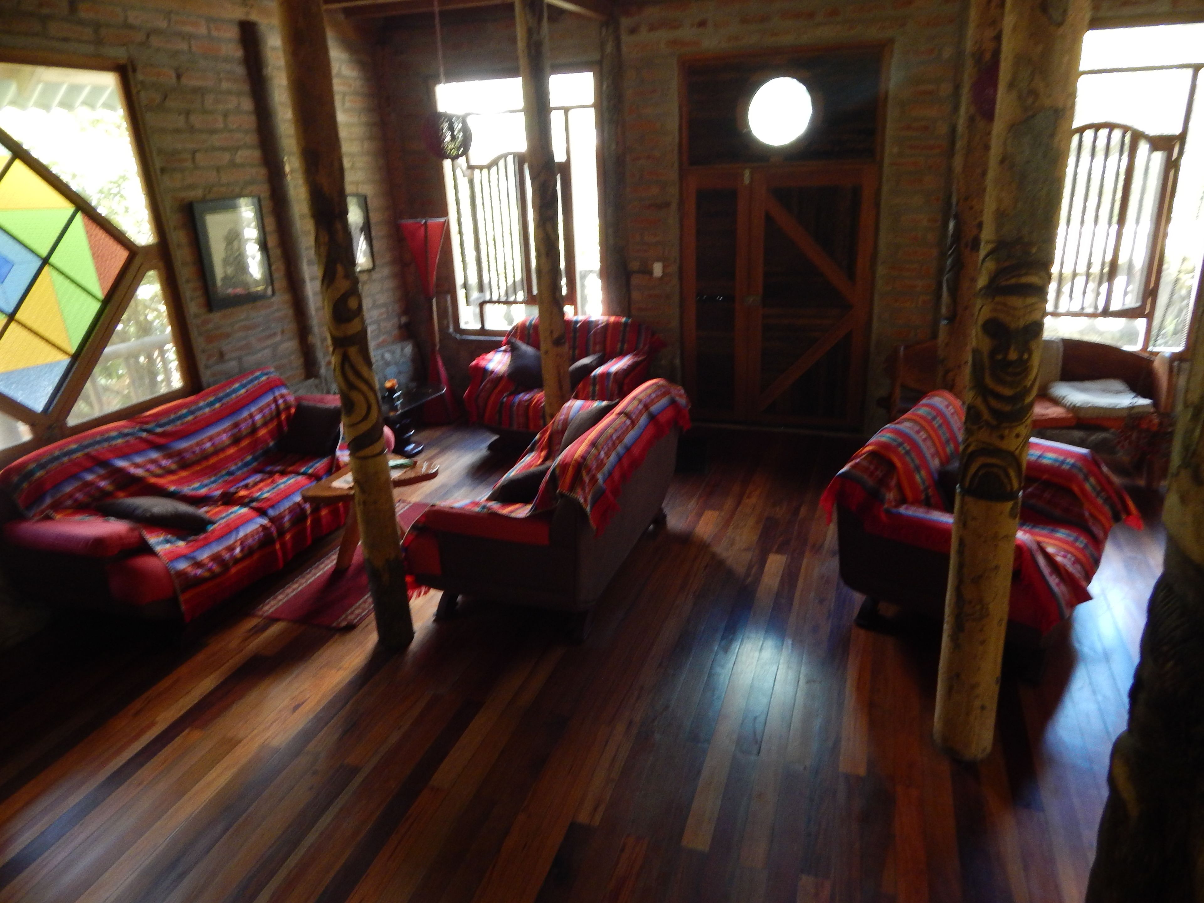 Baita, 3 camere da letto, bagno privato, vista fiume | Area soggiorno