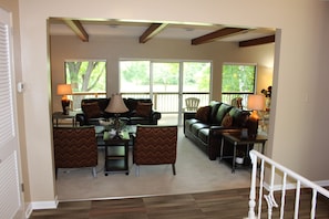 Traditional House, Multiple Beds, River View | Living area