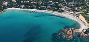 Beach nearby, sun-loungers