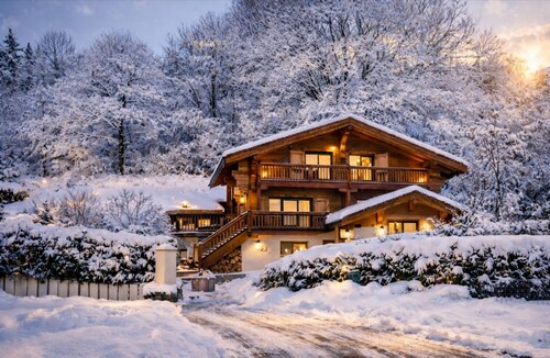 Amazing chalet 8 personnes avec bain nordique vue exceptionnelle Mont Blanc