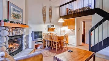 TV, fireplace, DVD player