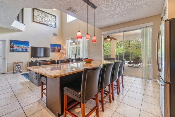 House, Multiple Beds | Private kitchen