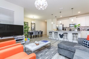 Townhome, 4 Bedrooms | Living area - Champions Gate Exec Villas- 9025dld (Davenport)