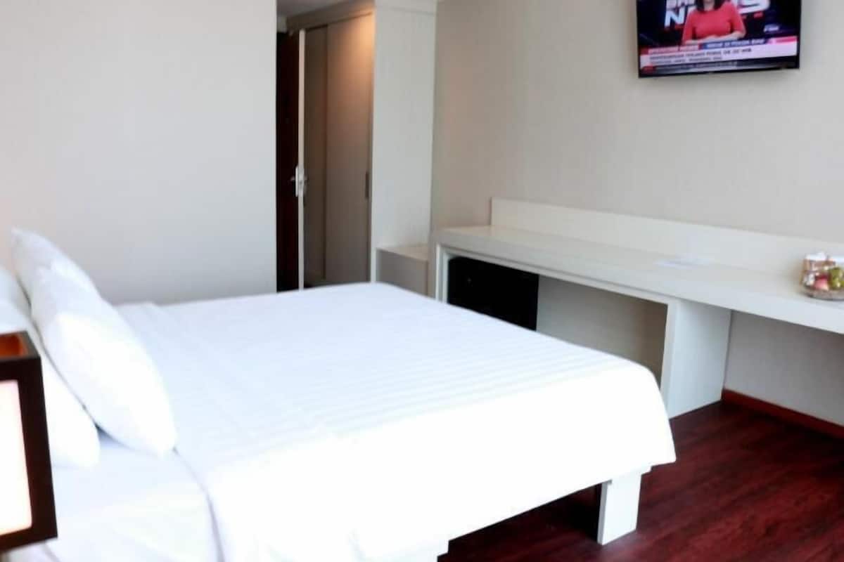 Escritorio, cortinas blackout y wifi gratis