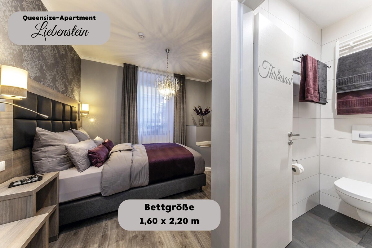 Queensize-Apartment Liebenstein | Hypo-allergenic bedding available, in-room safe, desk, laptop workspace