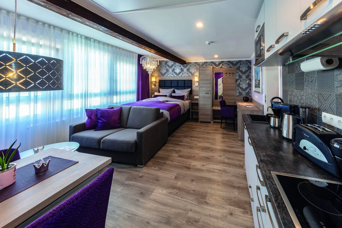 Queensize-Studio | 1 chambre, literie hypoallergénique