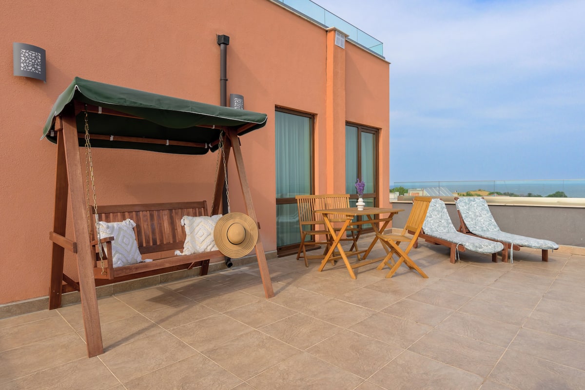 Appartement Deluxe, 1 chambre | Terrasse/Patio