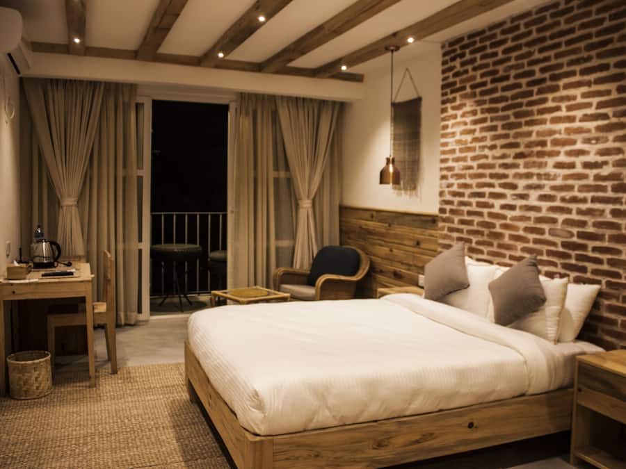 Deluxe-Doppel- oder -Zweibettzimmer, 1 Queen-Bett, Bergblick