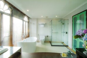 Daraya Suite | Baño | Artículos de higiene personal gratuitos, secador de pelo y albornoces